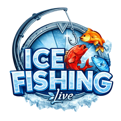 Ice Fishing spēļu automāts ar ziemas un zvejas tematiku
